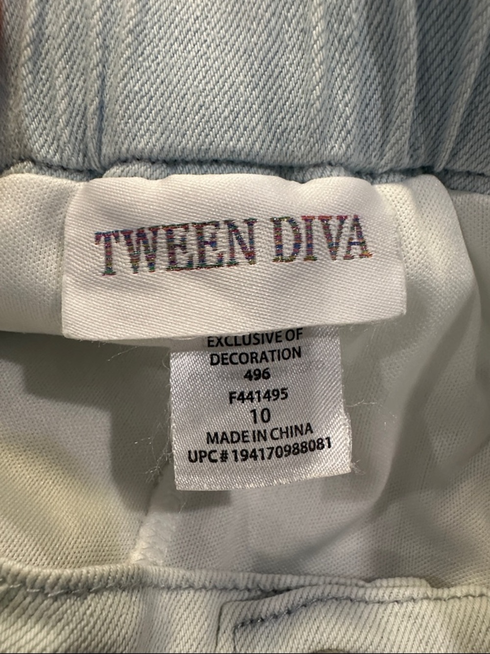 Tween Diva Girls Light Blue Denim Skirt - Tween Diva